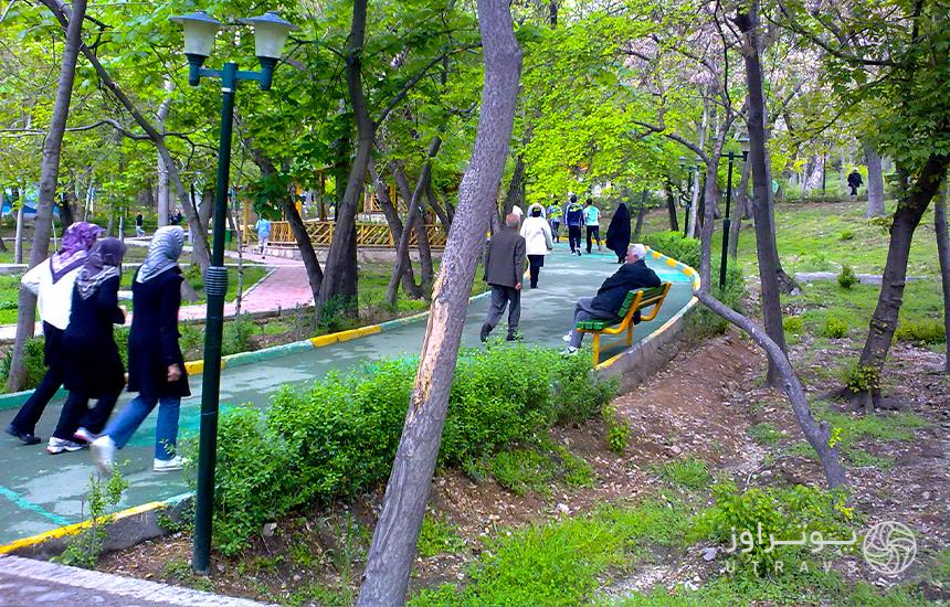 running route in Qeytariyeh Park